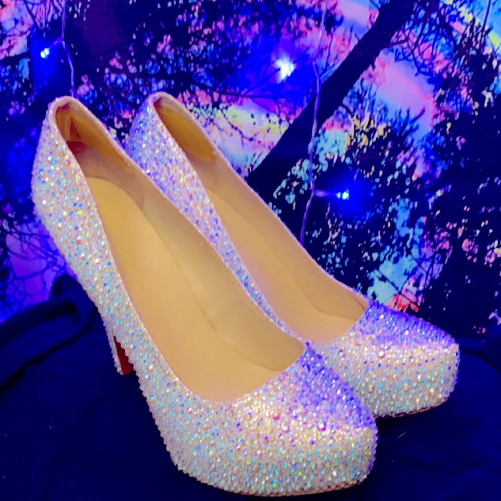 Homemade swavorski crystal heels